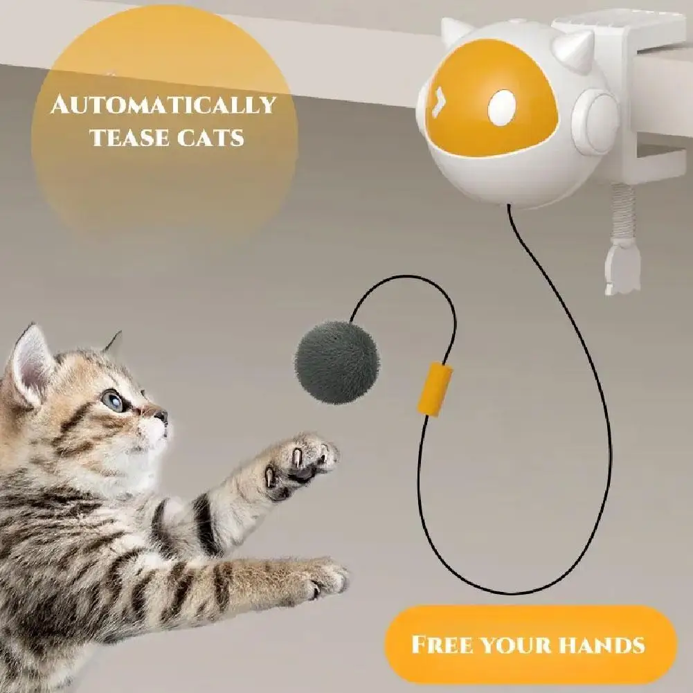 Lifting Cat Teaser Ball Funny Cat Teaser Toy Electric Cat Toy Ball Lifting Spring Rod Flutter Interactive Pet Toy Hairball
Lifting Cat Teaser Ball Funny Cat Teaser Toy Electric Cat Toy Ball Lifting Spring Rod Flutter Interactive Pet Toy Hairball