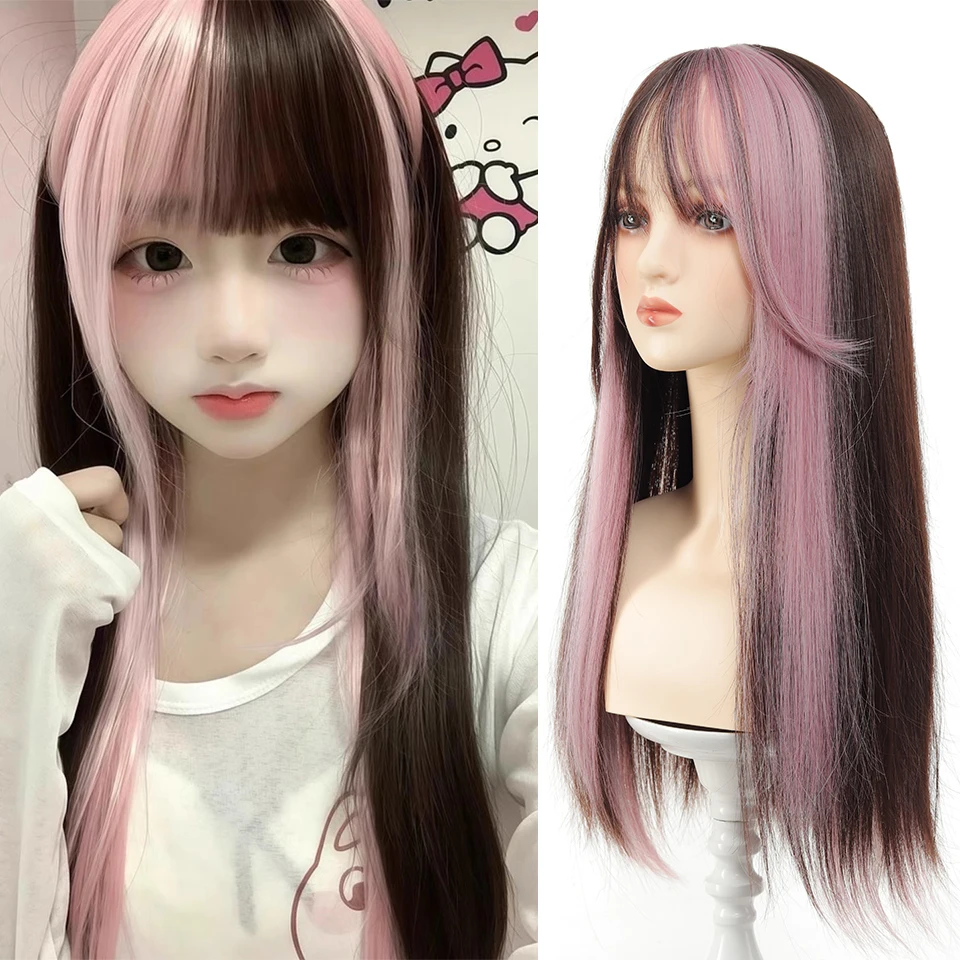 Synthetic 24 inch Loiita Black Pink Tousled Long Straight Wig Double Ponytail Hair Extensions cosplay wig Christmas
Synthetic 24 inch Loiita Black Pink Tousled Long Straight Wig Double Ponytail Hair Extensions cosplay wig Christmas