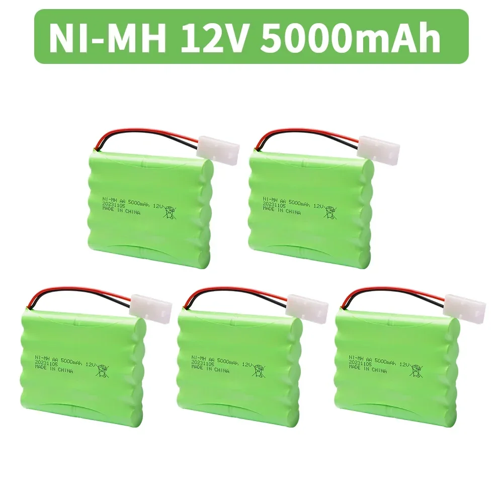 12V NiMH 5000mah Battery with Tamiya Plug for Rc toy Car Tanks Trains Robots Boat Guns parts Ni-MH AA 12 v Rechargeable Battery
12V NiMH 5000mah Battery with Tamiya Plug for Rc toy Car Tanks Trains Robots Boat Guns parts Ni-MH AA 12 v Rechargeable Battery