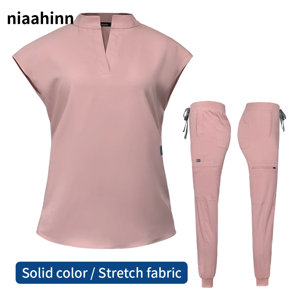Medical Uniforms for Summer Nurse Women Fashion Uniforms Quality Fabric Short Sleeve Medical Scrub Clothes Nursing Elastic Pants
Medical Uniforms for Summer Nurse Women Fashion Uniforms Quality Fabric Short Sleeve Medical Scrub Clothes Nursing Elastic Pants