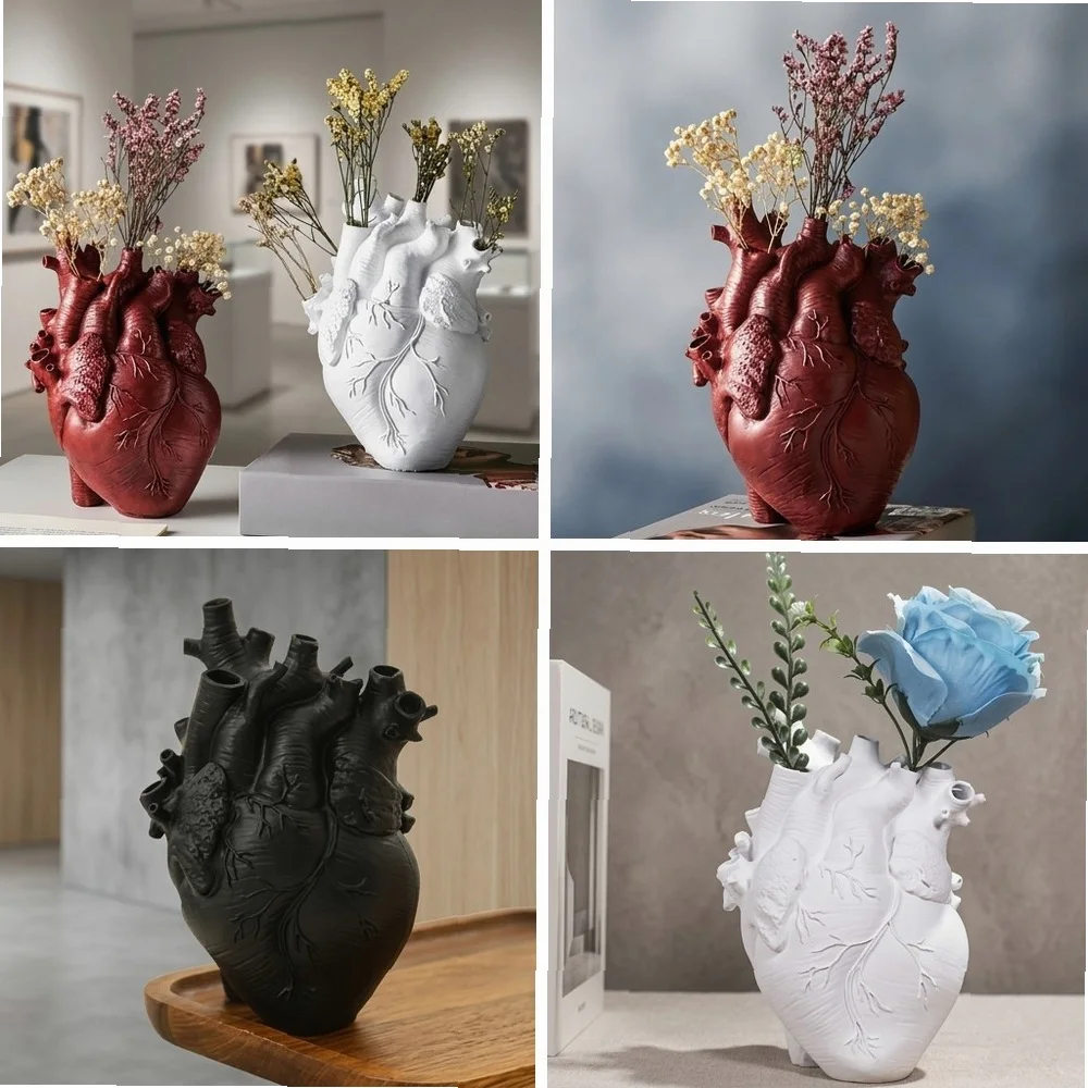 Nordic Anatomical Heart Vase, Resin Flower Pot for Home Table Decor, Unique Anatomy Design
Nordic Anatomical Heart Vase, Resin Flower Pot for Home Table Decor, Unique Anatomy Design