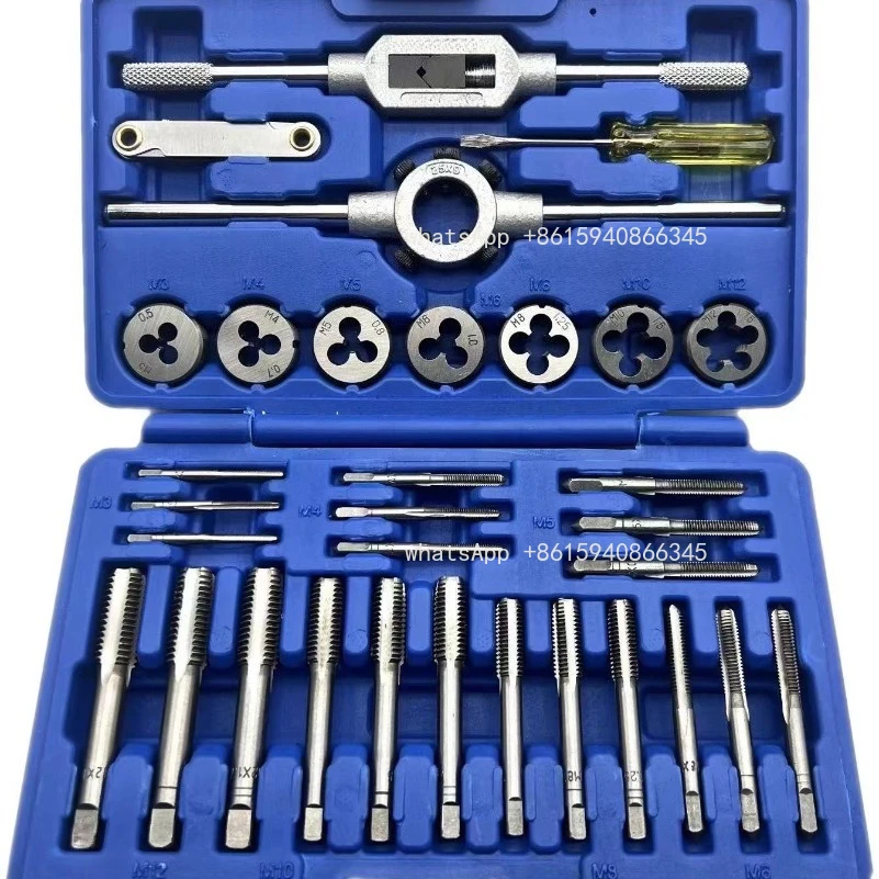 32-Piece Tap Die Set, Hand Metric Tools
32-Piece Tap Die Set, Hand Metric Tools