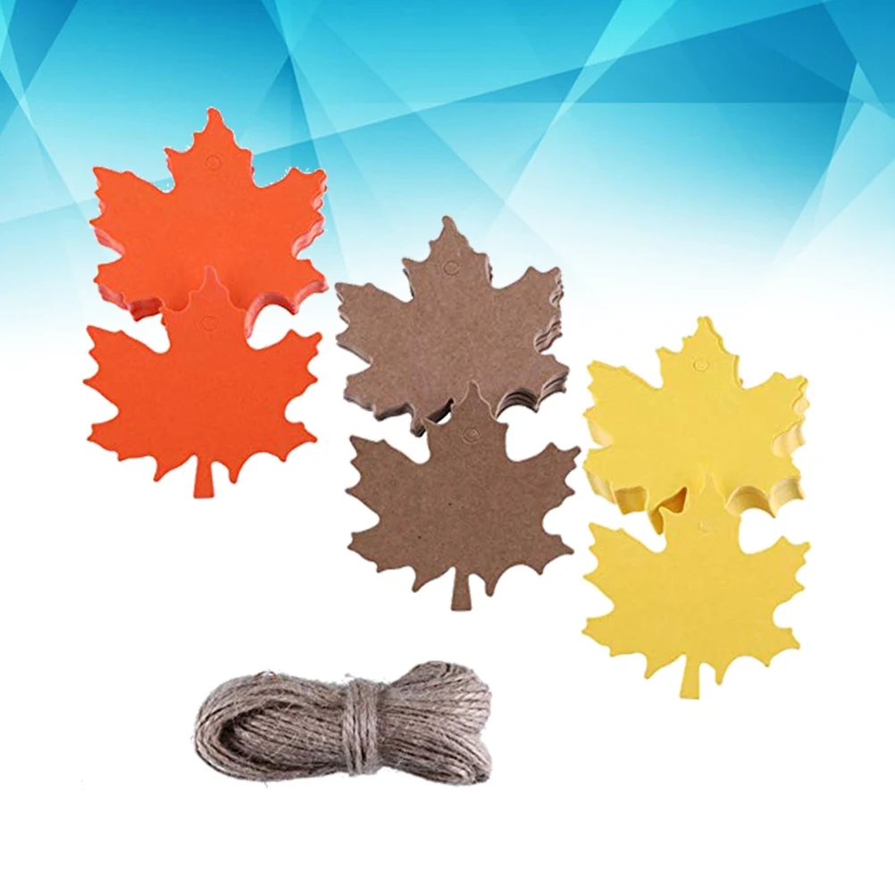 150 pcs Kraft Paper Maple Leaf Set Decorative Gift Tags With 40M Rope For Wedding Party Vintage Style Label Tags Scrapbooking 
150 pcs Kraft Paper Maple Leaf Set Decorative Gift Tags With 40M Rope For Wedding Party Vintage Style Label Tags Scrapbooking