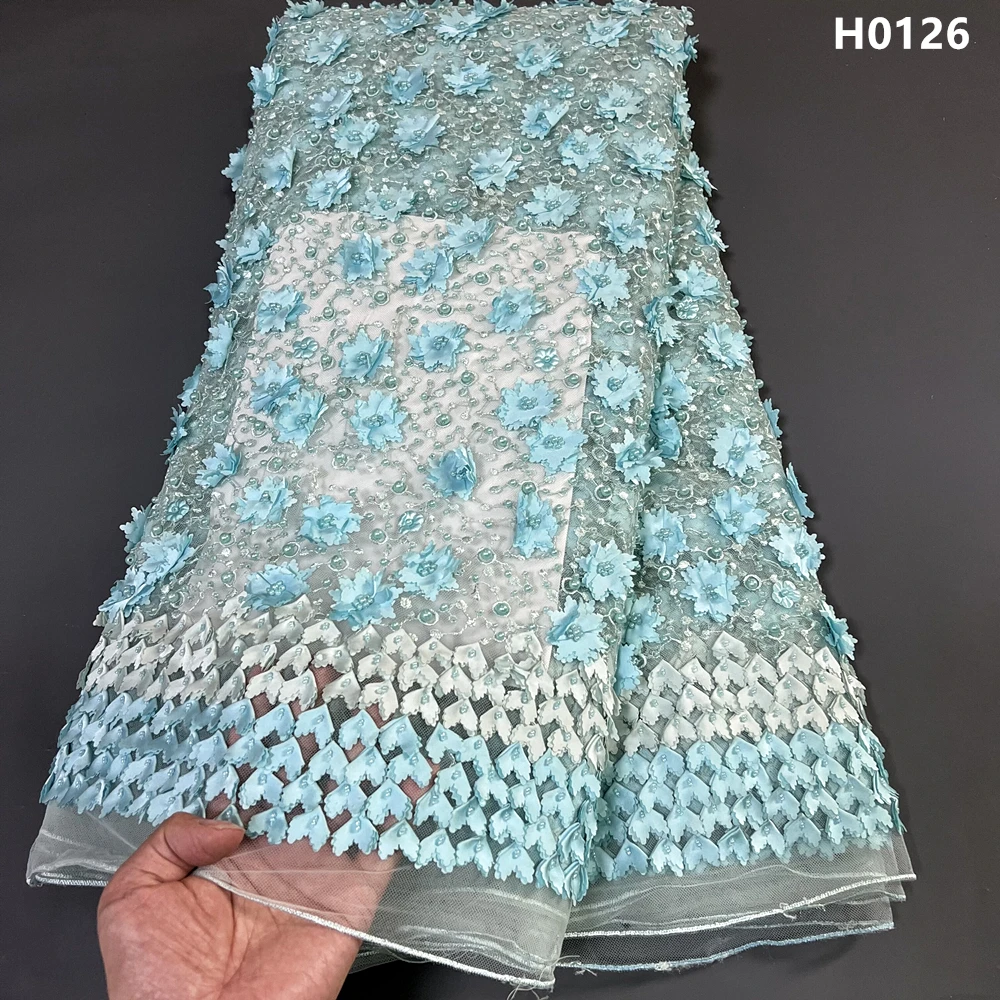 African Nigerian Tulle Lace Fabric, High Quality Embroidery, French Guipure Sequins, Wedding Party Dress, 5Yards Beaded, H0126
African Nigerian Tulle Lace Fabric, High Quality Embroidery, French Guipure Sequins, Wedding Party Dress, 5Yards Beaded, H0126