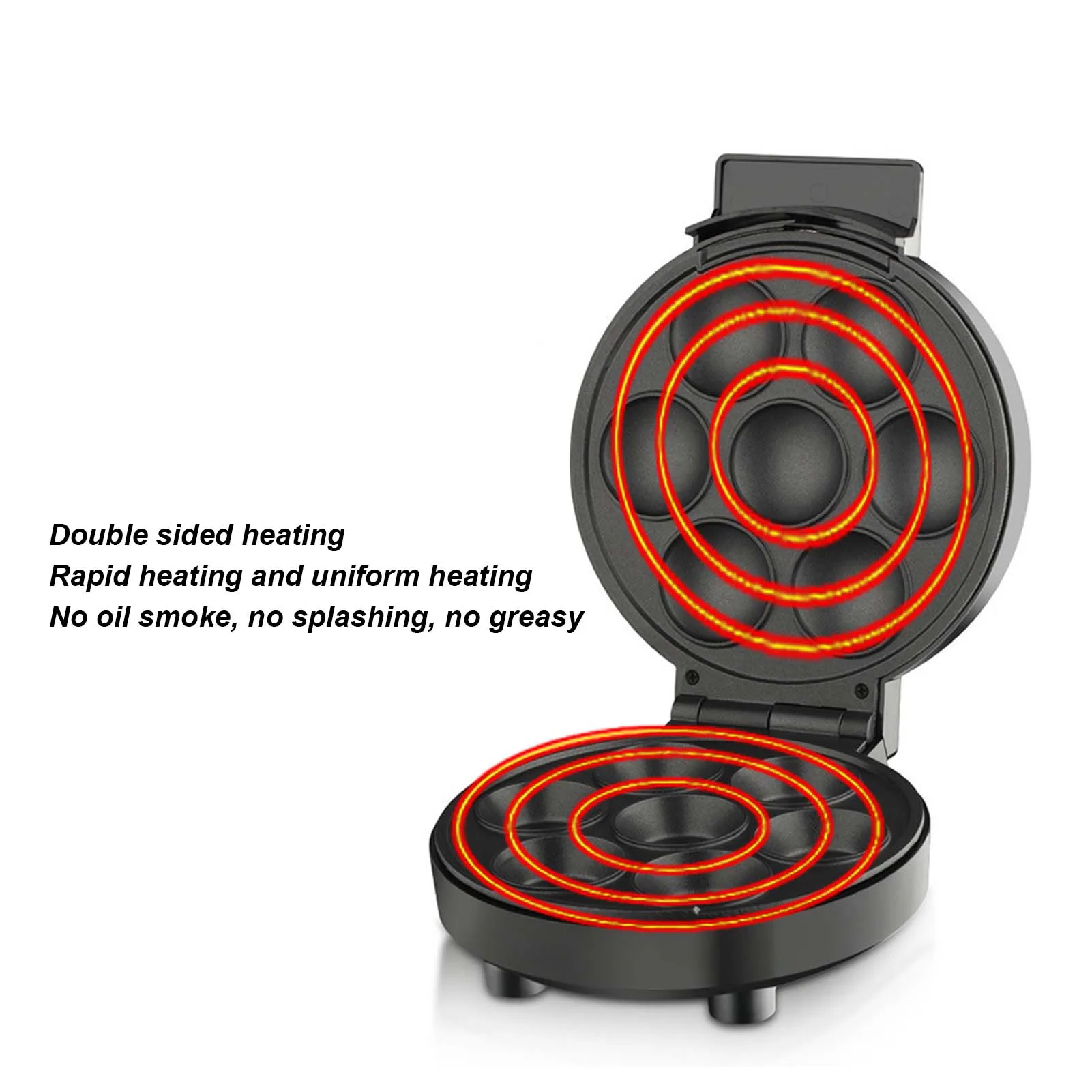 Cupcake Maker Double Sided 7 Cupcake Capacity Safe Muffin Maker Machine for Cinnamon Roll Donut
Cupcake Maker Double Sided 7 Cupcake Capacity Safe Muffin Maker Machine for Cinnamon Roll Donut