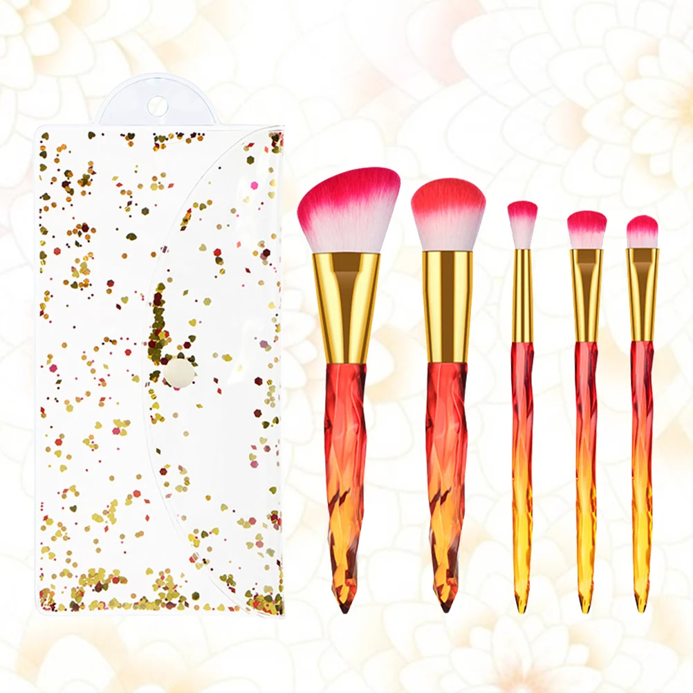 5Pcs Fashion Handle Assorted Makeup Brush Set Beauty Care Supplies(White Handle Red Brush+PVC Bag)
5Pcs Fashion Handle Assorted Makeup Brush Set Beauty Care Supplies(White Handle Red Brush+PVC Bag)