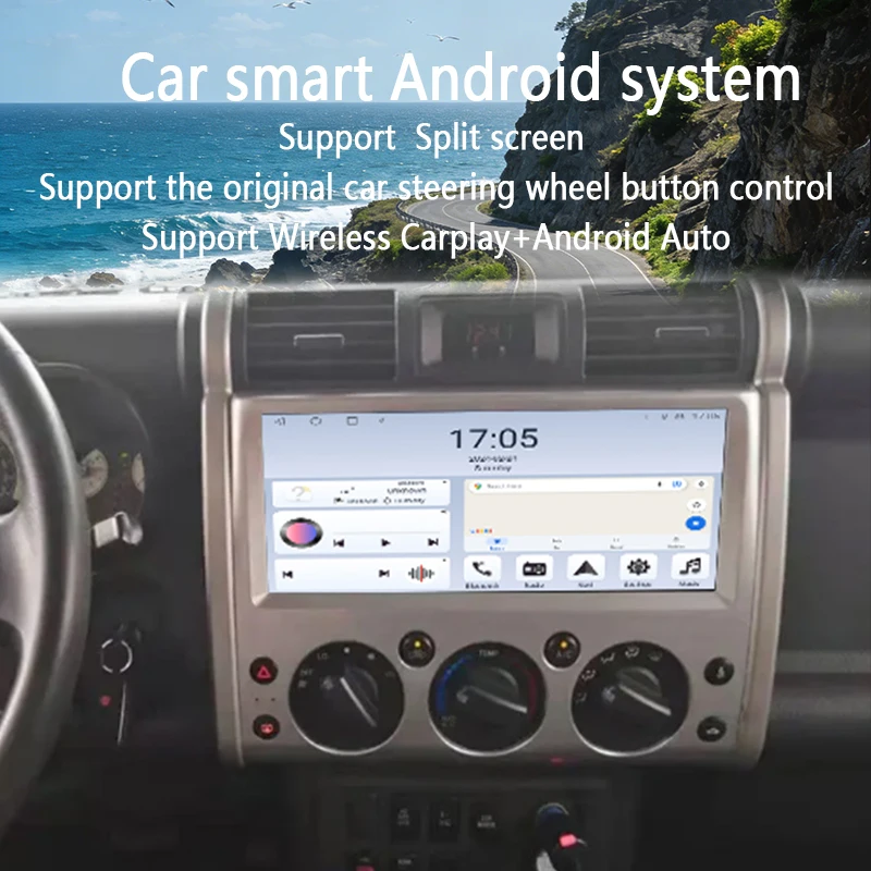 Автомобильный мультимедийный видео-аудиоплеер GPS для Toyota FJ Cruiser 2007-2012 Android 14 Беспроводной Carplay Bluetooth GPS-навигация
Автомобильный мультимедийный видео-аудиоплеер GPS для Toyota FJ Cruiser 2007-2012 Android 14 Беспроводной Carplay Bluetooth GPS-навигация