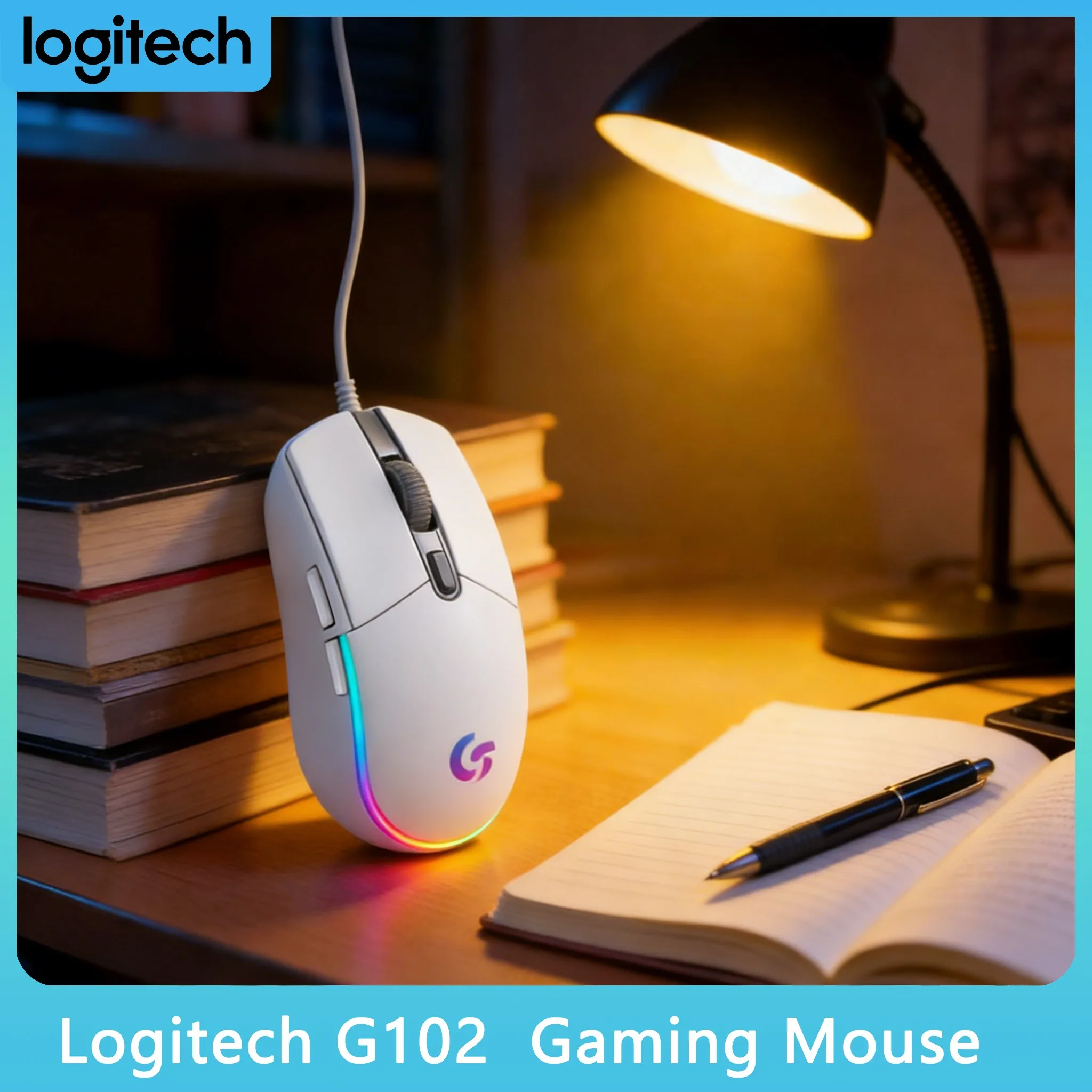 Logitech G102 RGB Gaming Mouse 16.8M Colors Custom Light Effect