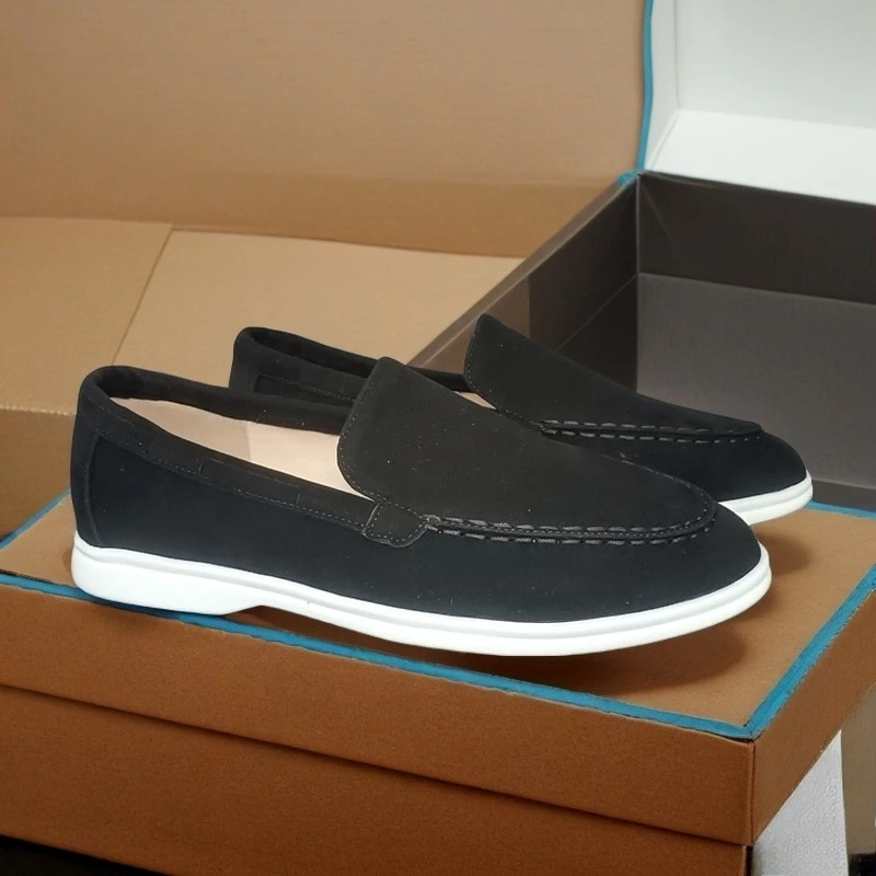 Классические брендовые замшевые лоферы, мужская повседневная обувь, роскошные мужские дышащие туфли без шнуровки для вождения, мокасины 39-47
Классические брендовые замшевые лоферы, мужская повседневная обувь, роскошные мужские дышащие туфли без шнуровки для вождения, мокасины 39-47