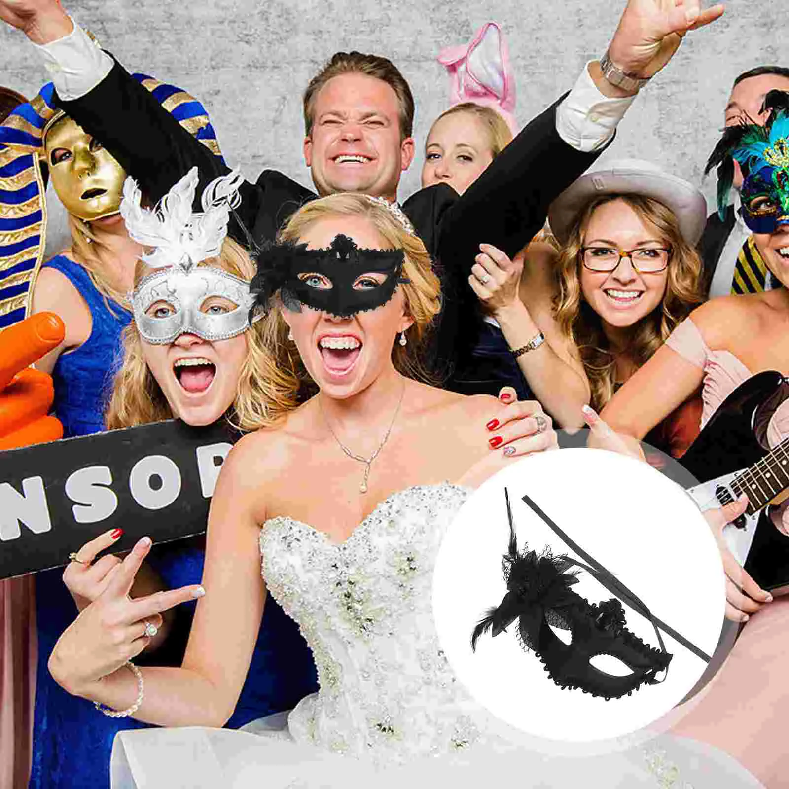 Halloween Costumes for Adults Half Mask Photography Prop Vintage Black Cosplay Props Miss
Halloween Costumes for Adults Half Mask Photography Prop Vintage Black Cosplay Props Miss