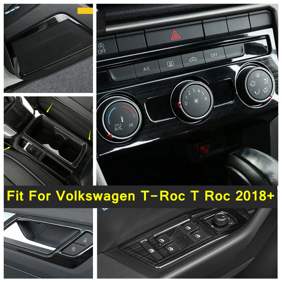 Black Brushed Car Window Lift Button / Inner Door Handle / Door Stereo Speaker Cover Trim For Volkswagen T-Roc T Roc 2018 - 2025
Black Brushed Car Window Lift Button / Inner Door Handle / Door Stereo Speaker Cover Trim For Volkswagen T-Roc T Roc 2018 - 2025