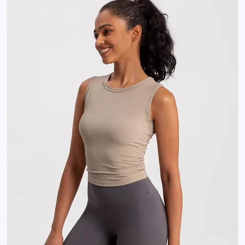 Summer Women's Sports Vest Tank Vest Sleeveless Yoga Vest ruched Slim-fit Quick-dry Sports Tops Running Shirt Fitness Top
Summer Women's Sports Vest Tank Vest Sleeveless Yoga Vest ruched Slim-fit Quick-dry Sports Tops Running Shirt Fitness Top