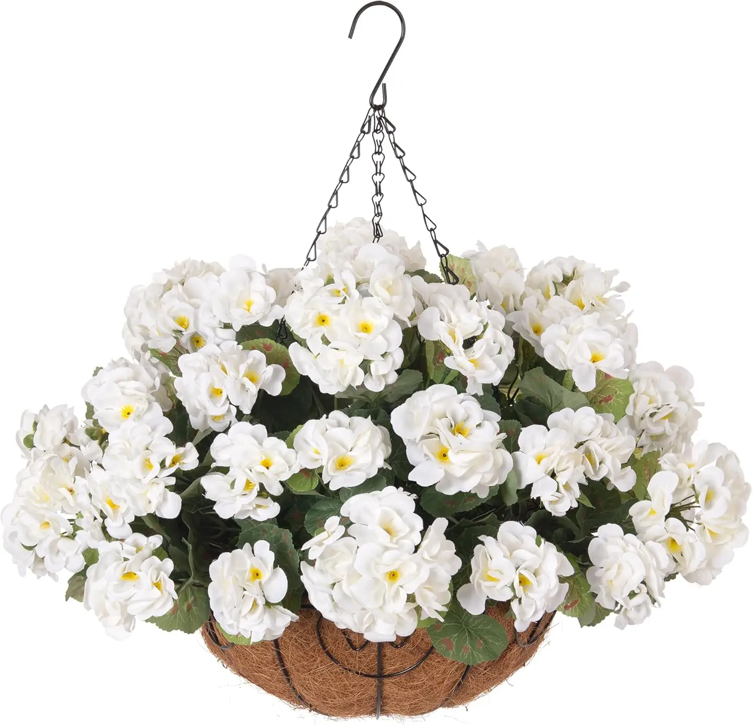 Geraniums Artificial Flowers Hanging Basket for Outdoors Outside Spring Decoration, 8 Bundles Silk Flowers Fake Plants L
Geraniums Artificial Flowers Hanging Basket for Outdoors Outside Spring Decoration, 8 Bundles Silk Flowers Fake Plants L