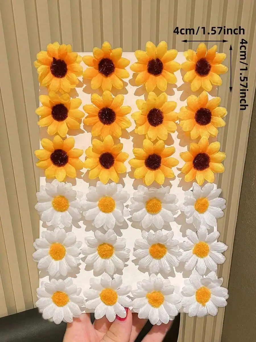 24pcs Sunflower And Daisy Hair Clips For Women, Spring Summer Beach Vacation Accessories
24pcs Sunflower And Daisy Hair Clips For Women, Spring Summer Beach Vacation Accessories