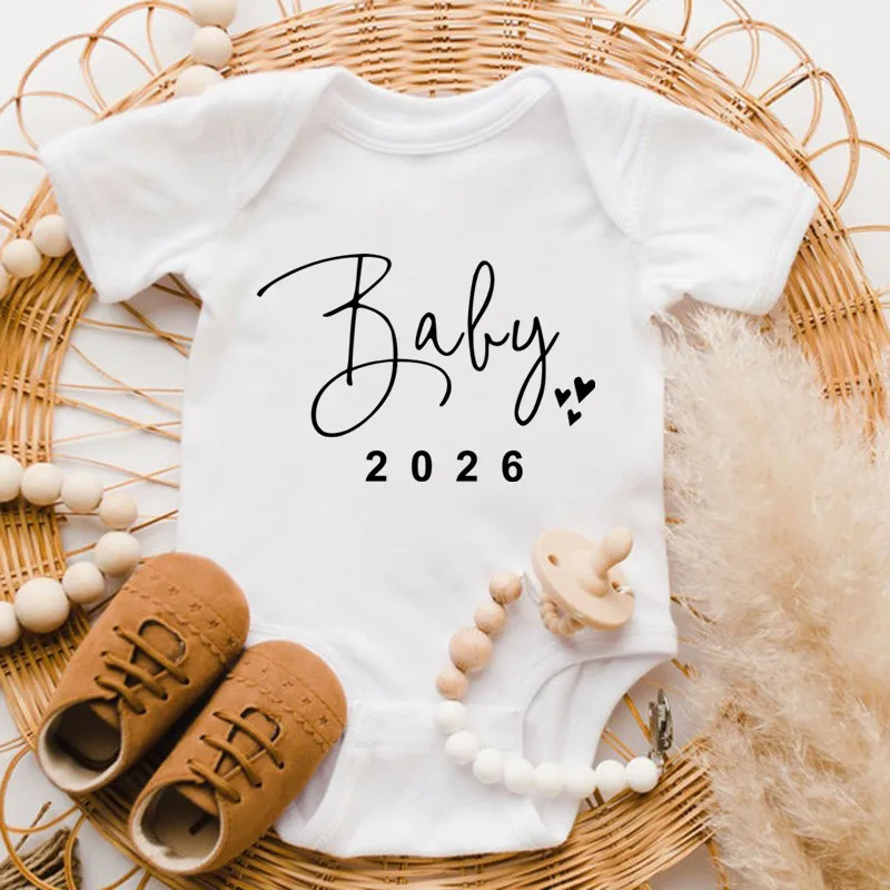 Baby 2026 Pregnancy Announcement Newborn Baby Bodysuits Cotton Summer Boys Girls Romper Jumpsuit Clothes Outfit
Baby 2026 Pregnancy Announcement Newborn Baby Bodysuits Cotton Summer Boys Girls Romper Jumpsuit Clothes Outfit