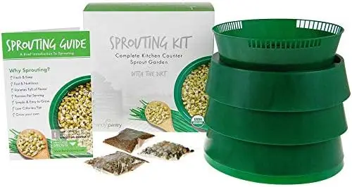 Handy Pantry Sprouting Kit with 3 Trays & Organic Seeds | BPA-Free Seed Sprouter
Handy Pantry Sprouting Kit with 3 Trays & Organic Seeds | BPA-Free Seed Sprouter