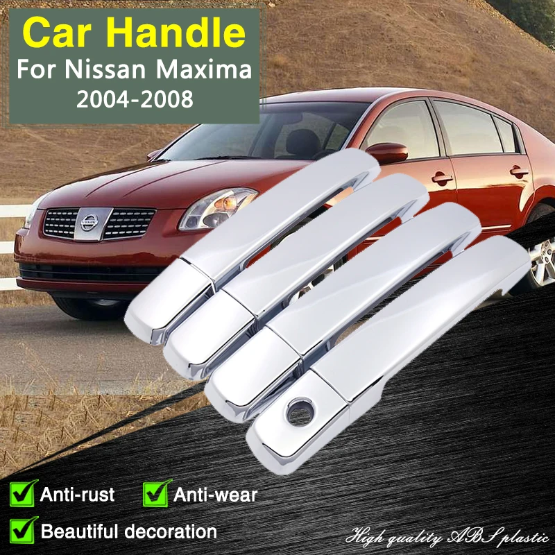 for Nissan Maxima A34 2004 2005 2006 2007 2008 Chrome Door Handle Cover Car Rustproof Decorate Protective Accessories Stickers
for Nissan Maxima A34 2004 2005 2006 2007 2008 Chrome Door Handle Cover Car Rustproof Decorate Protective Accessories Stickers