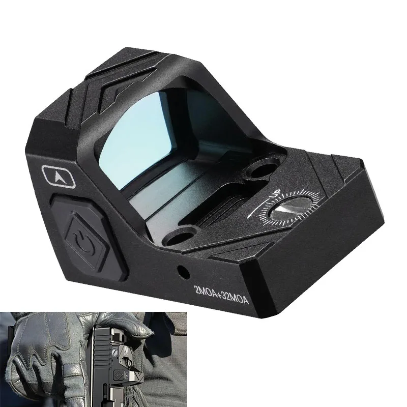 Multiple Reticle Green Dot Sight Footprint 2 MOA Dot 32 MOA Circle Parallax-Free Optics Full-Sized Motion Awake Adapter Plate
Multiple Reticle Green Dot Sight Footprint 2 MOA Dot 32 MOA Circle Parallax-Free Optics Full-Sized Motion Awake Adapter Plate