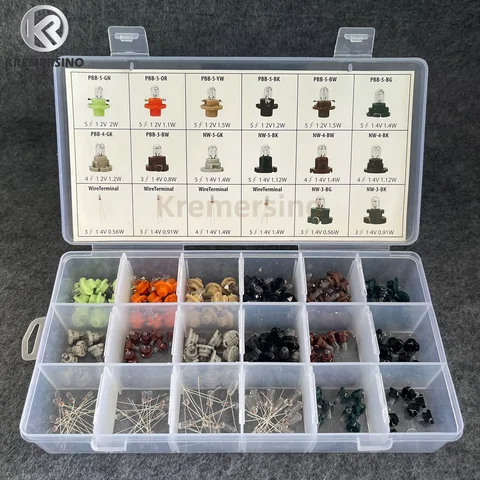 ชุดหลอดไฟ T3 T4 T5 จำนวน 180 ชิ้น สำหรับรถยนต์ออดี้ เมอร์เซเดส-เบนซ์ บีเอ็มดับเบิลยู โอเปิ้ล วอลโว่ หลอดไฟภายในรถยนต์