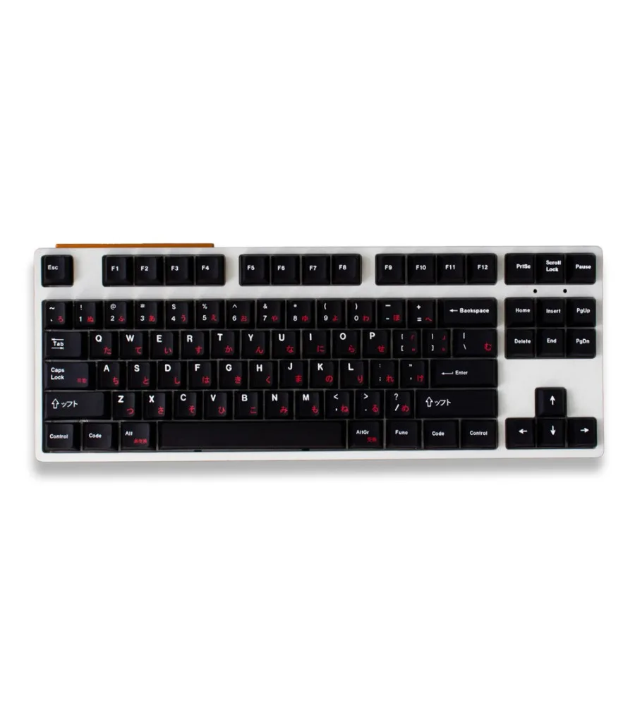 Keycap Japanese 131 key cherry original factory height PBT sublimation black and white red
Keycap Japanese 131 key cherry original factory height PBT sublimation black and white red