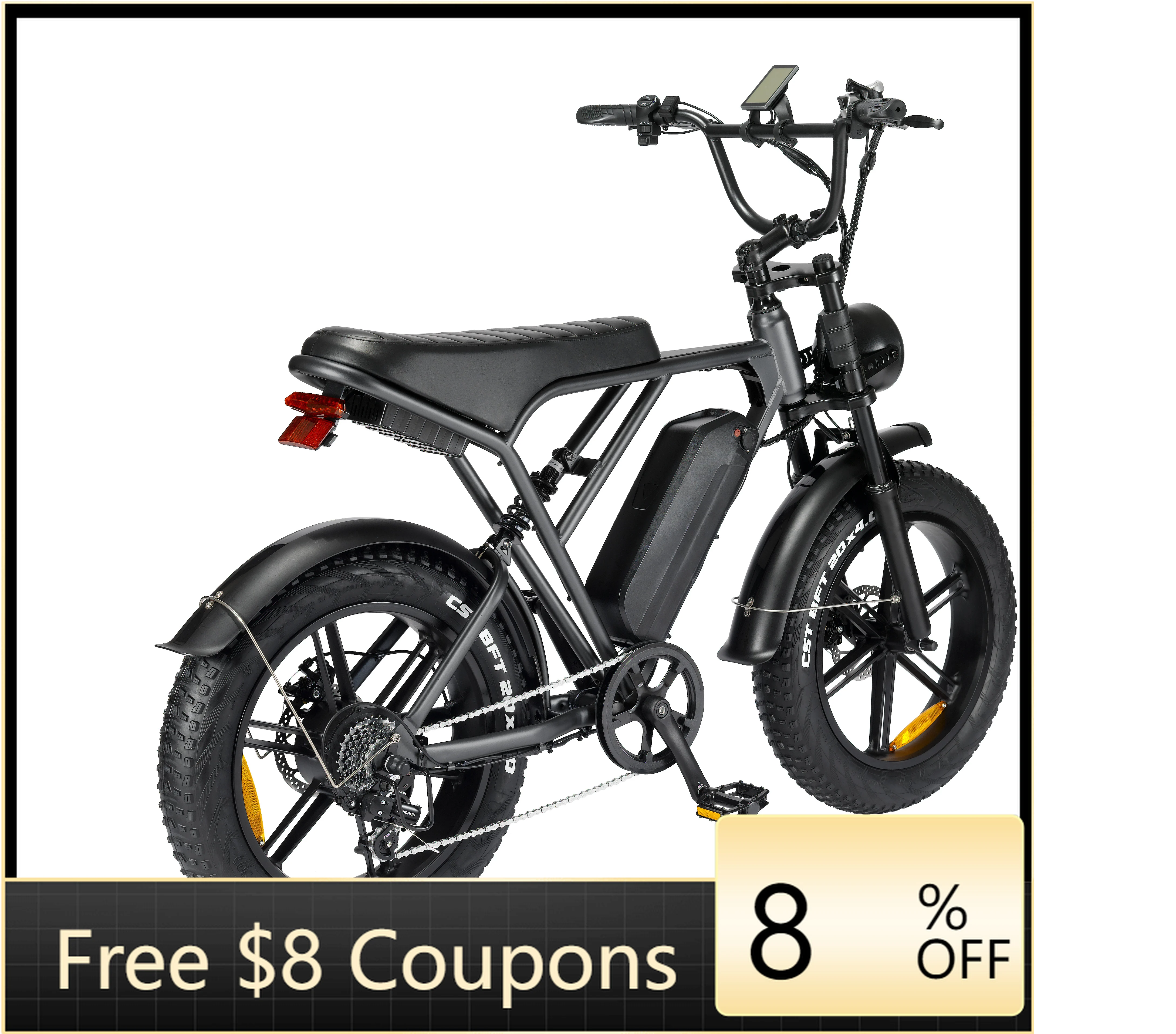 STLF DZ WJW Advanced V8 Fat Ebike in A Warehouse 20 Inches Electric Fat Tire Bikes Double Battery 15ah Fat Tire Ebike Full Sus
STLF DZ WJW Advanced V8 Fat Ebike in A Warehouse 20 Inches Electric Fat Tire Bikes Double Battery 15ah Fat Tire Ebike Full Sus