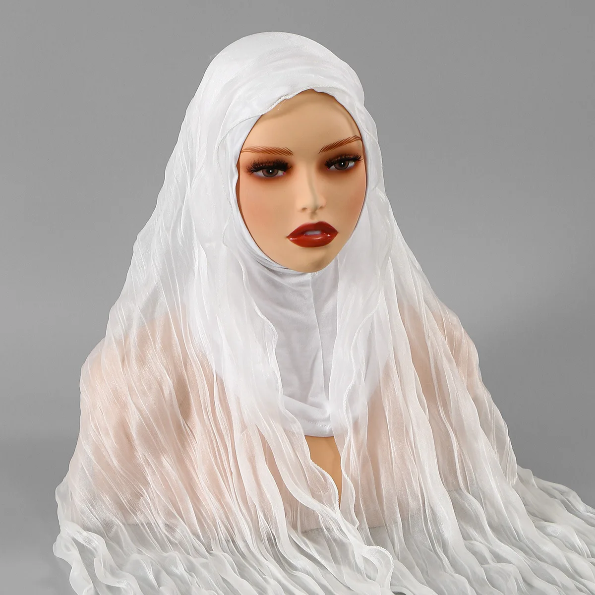 One Piece Amira Wrinkled Hijab Cap Scarf Muslim Headscarf Shawl Islam Head Cover Women Jersey Underscarf Bonnet Headwrap Scarves
One Piece Amira Wrinkled Hijab Cap Scarf Muslim Headscarf Shawl Islam Head Cover Women Jersey Underscarf Bonnet Headwrap Scarves