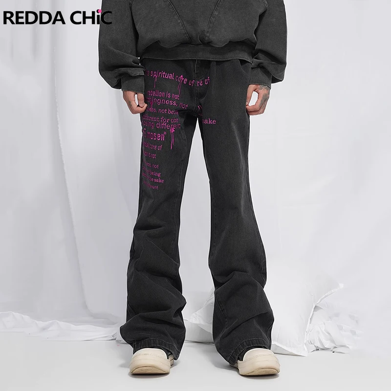 Винтажные черные мешковатые джинсы ReddaChic в стиле 90-х годов для мужчин, широкие брюки с вышивкой в виде букв, графические брюки в стиле Харадзюку Y2k, хип-хоп
Винтажные черные мешковатые джинсы ReddaChic в стиле 90-х годов для мужчин, широкие брюки с вышивкой в виде букв, графические брюки в стиле Харадзюку Y2k, хип-хоп