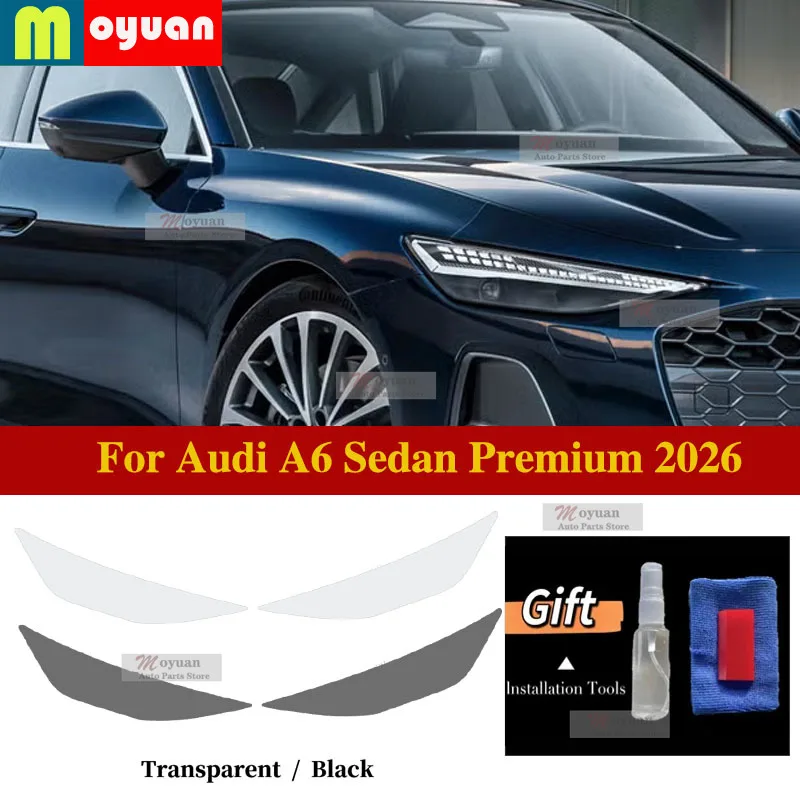 For Audi A6 Sedan Premium 2026 Car Headlight Protective Car Film Headlamp Transparent Black TPU Exterior Sticker Car Accessories
For Audi A6 Sedan Premium 2026 Car Headlight Protective Car Film Headlamp Transparent Black TPU Exterior Sticker Car Accessories