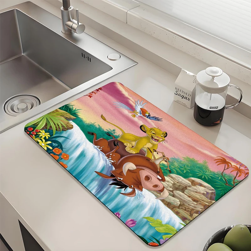 Disney The Lion King Waterfall Scene Kitchen Drying Mat Absorbent Non-slip Quick Dry Dish Mat for Kitchen Counter
Disney The Lion King Waterfall Scene Kitchen Drying Mat Absorbent Non-slip Quick Dry Dish Mat for Kitchen Counter
