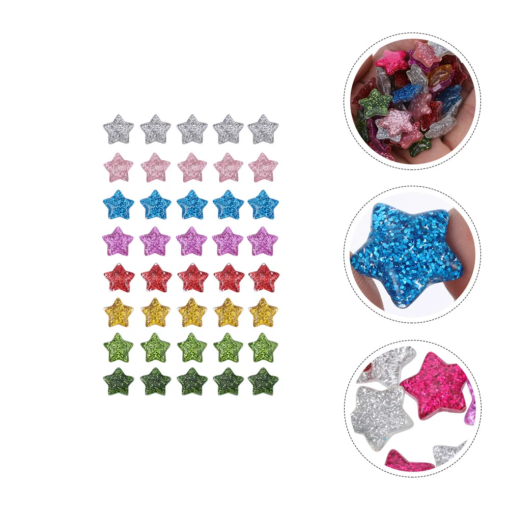 40pcs Star Beads Glitter Resin Diy Craft Material For Phone Shell Accessories Simulation Decorative Ornament Beads
40pcs Star Beads Glitter Resin Diy Craft Material For Phone Shell Accessories Simulation Decorative Ornament Beads