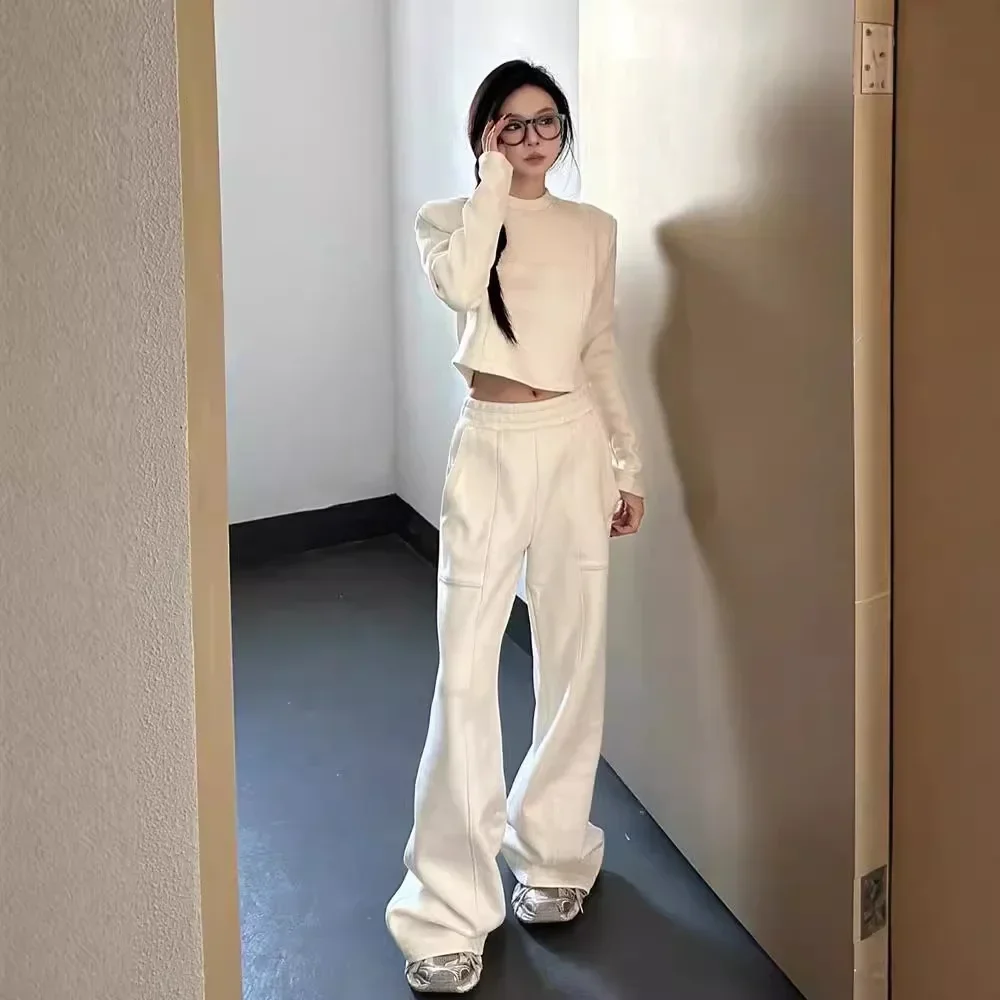 New Arrival Autumn/Winter High-Waisted Loose-Fit Bell Bottoms Women's Casual Sporty Draped Straight-Leg Pants Long Pants Suit
New Arrival Autumn/Winter High-Waisted Loose-Fit Bell Bottoms Women's Casual Sporty Draped Straight-Leg Pants Long Pants Suit