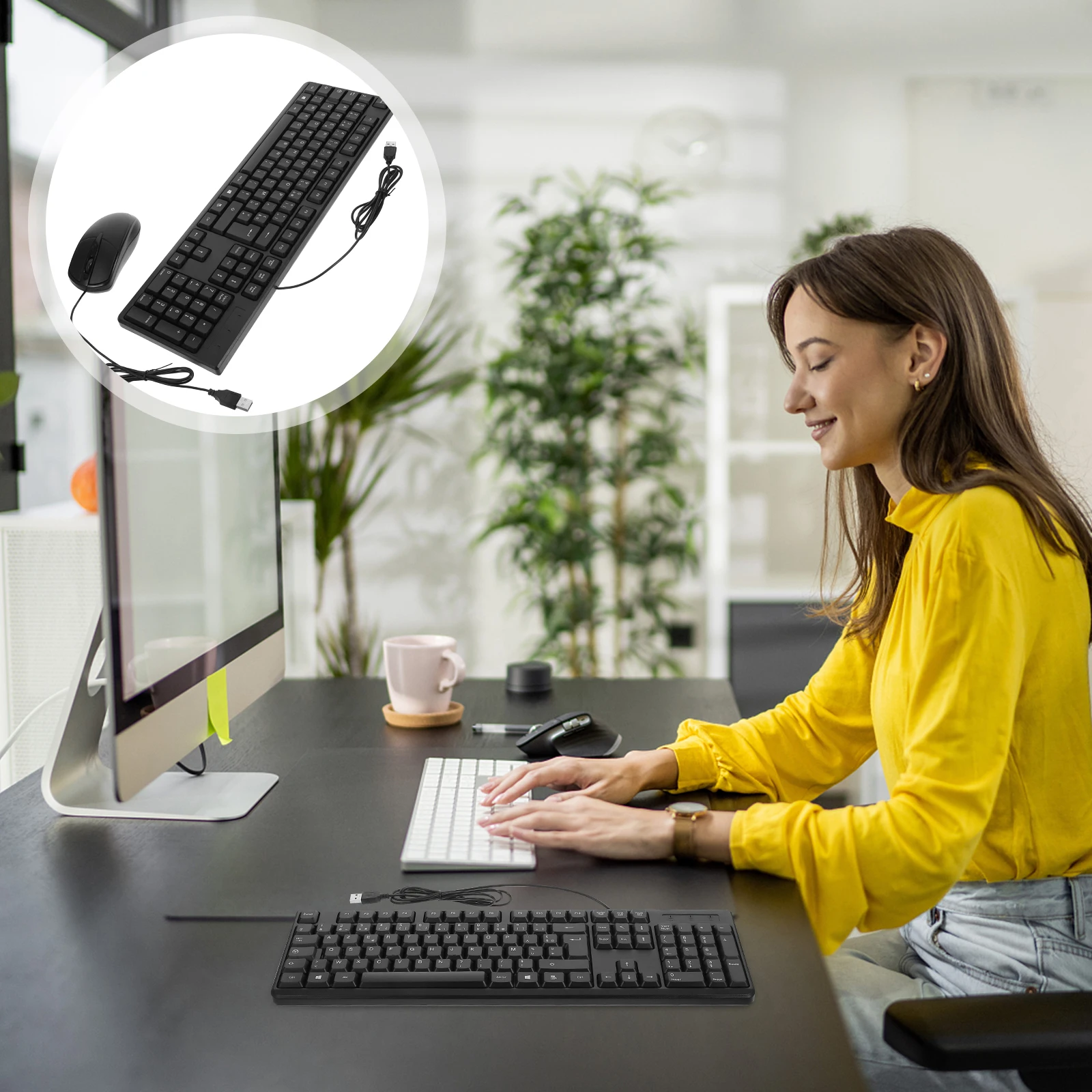 1 Set Mouse Combo Usb Powered Full Size Silent Keyboard With Built-In Number Pad For Pc Laptop Modern Quiet Computer Accessories
1 Set Mouse Combo Usb Powered Full Size Silent Keyboard With Built-In Number Pad For Pc Laptop Modern Quiet Computer Accessories