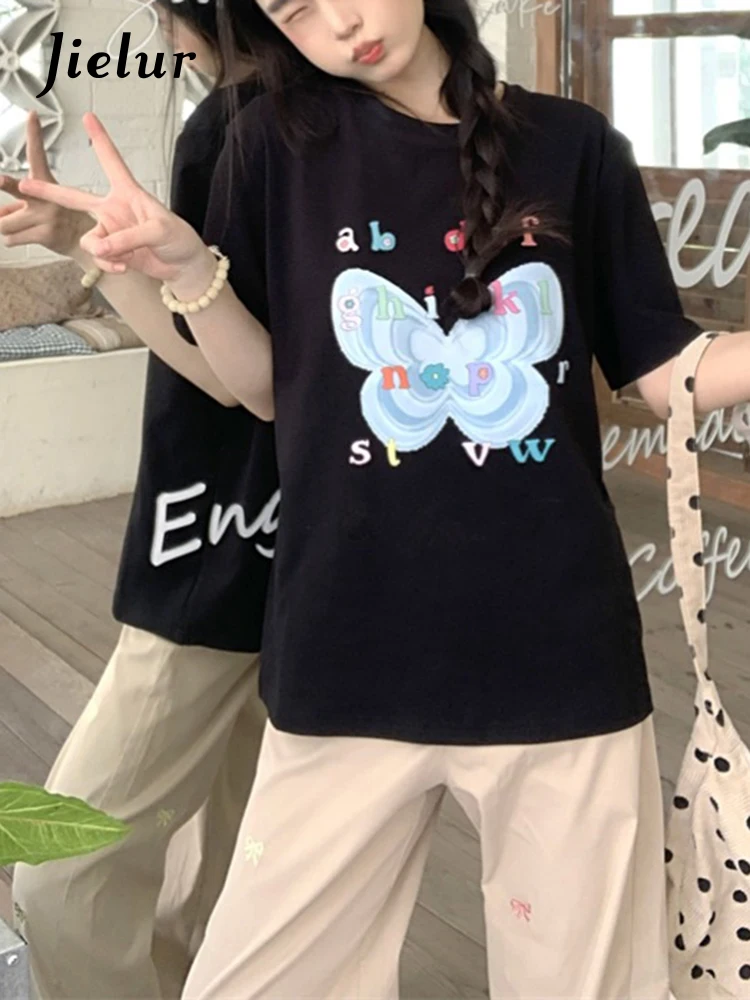 Fashion Street Simple Basic Woman T-Shirt Summer New Casual Loose Women T-Shirt Black Slim O-Neck Top Female Chicly
Fashion Street Simple Basic Woman T-Shirt Summer New Casual Loose Women T-Shirt Black Slim O-Neck Top Female Chicly