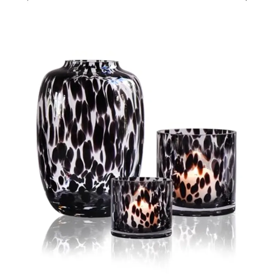 Glass Vase and Candle Holder Set, 3-Piece, Modern Fall Decor Table Centerpiece Thanksgiving Christmas Day Gift Idea, Flower Vas
Glass Vase and Candle Holder Set, 3-Piece, Modern Fall Decor Table Centerpiece Thanksgiving Christmas Day Gift Idea, Flower Vas