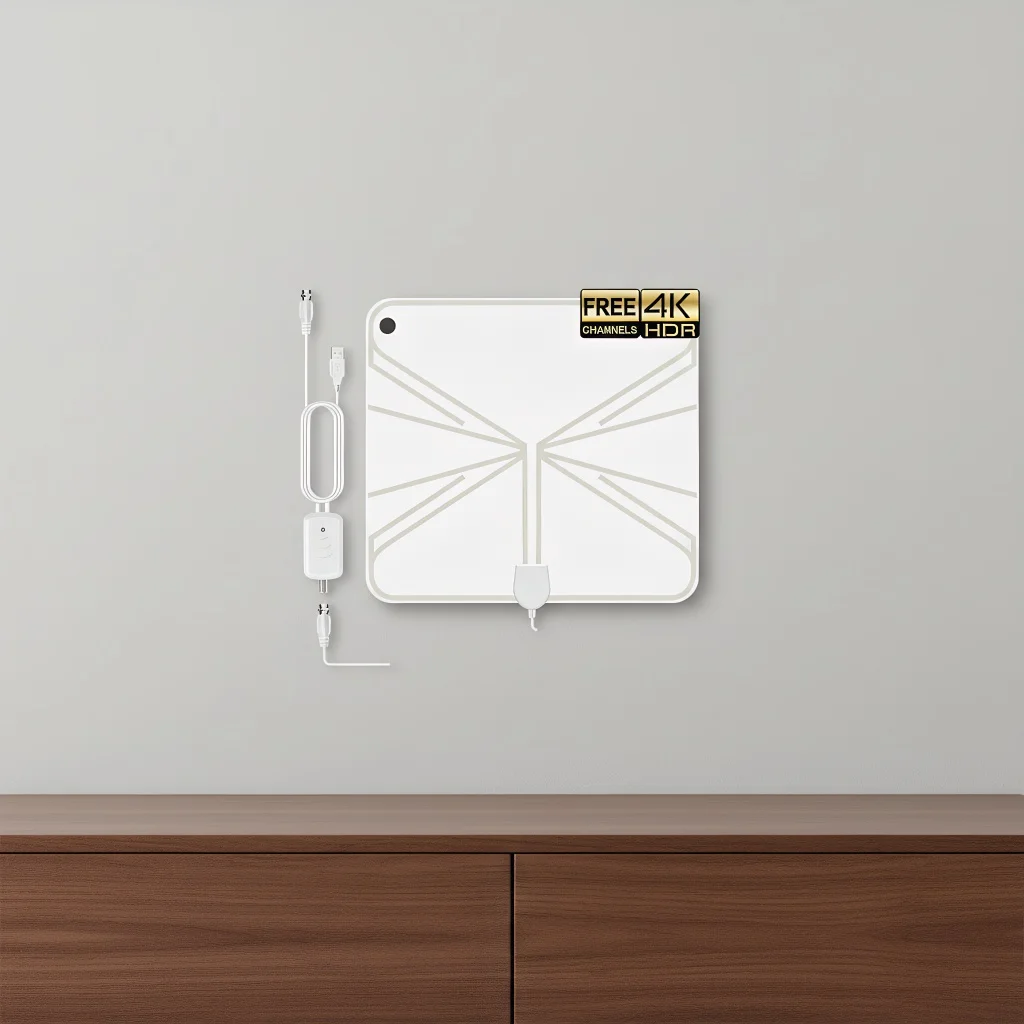 Digital TV Antenna with High Gain - 4K DTV Box Plug EU 5000 Miles Booster Active Internal Antenna HD Flat Design
Digital TV Antenna with High Gain - 4K DTV Box Plug EU 5000 Miles Booster Active Internal Antenna HD Flat Design