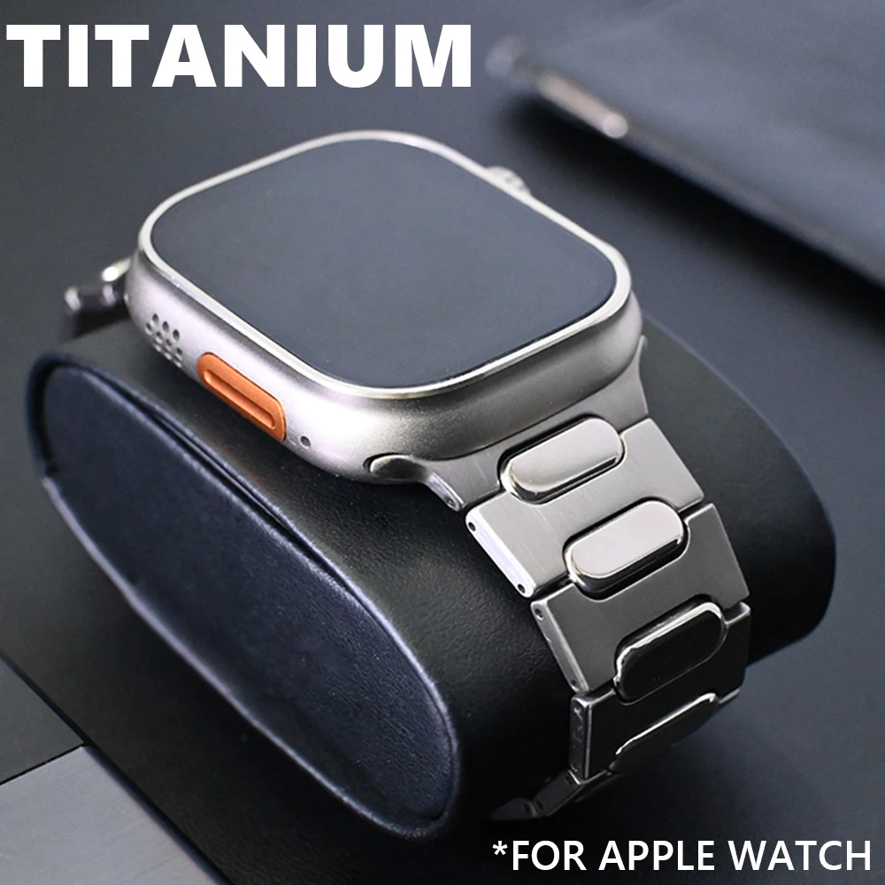 Luxury Titanium Men Strap For Apple Watch Ultra2 49mm 10 46mm Metal Link Bracelet For iWatch Series9/8/7/6/5/SE 45mm 44mm Band
Luxury Titanium Men Strap For Apple Watch Ultra2 49mm 10 46mm Metal Link Bracelet For iWatch Series9/8/7/6/5/SE 45mm 44mm Band