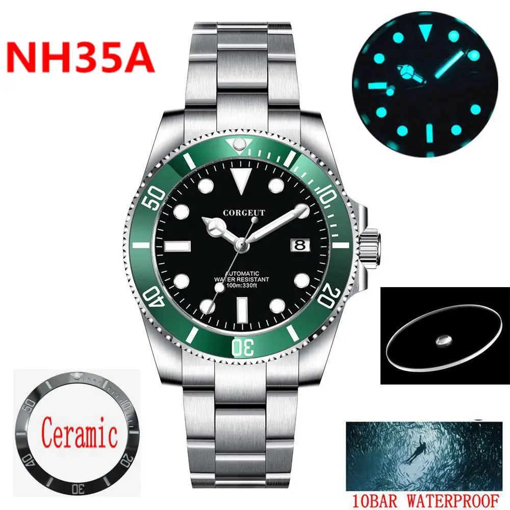 2025 Men Automatic Mechanical Wristwatch 36mm Luxury Sapphire Luminous Ceramic reloj Sports NH35 Movement Diver Watch For Men
2025 Men Automatic Mechanical Wristwatch 36mm Luxury Sapphire Luminous Ceramic reloj Sports NH35 Movement Diver Watch For Men