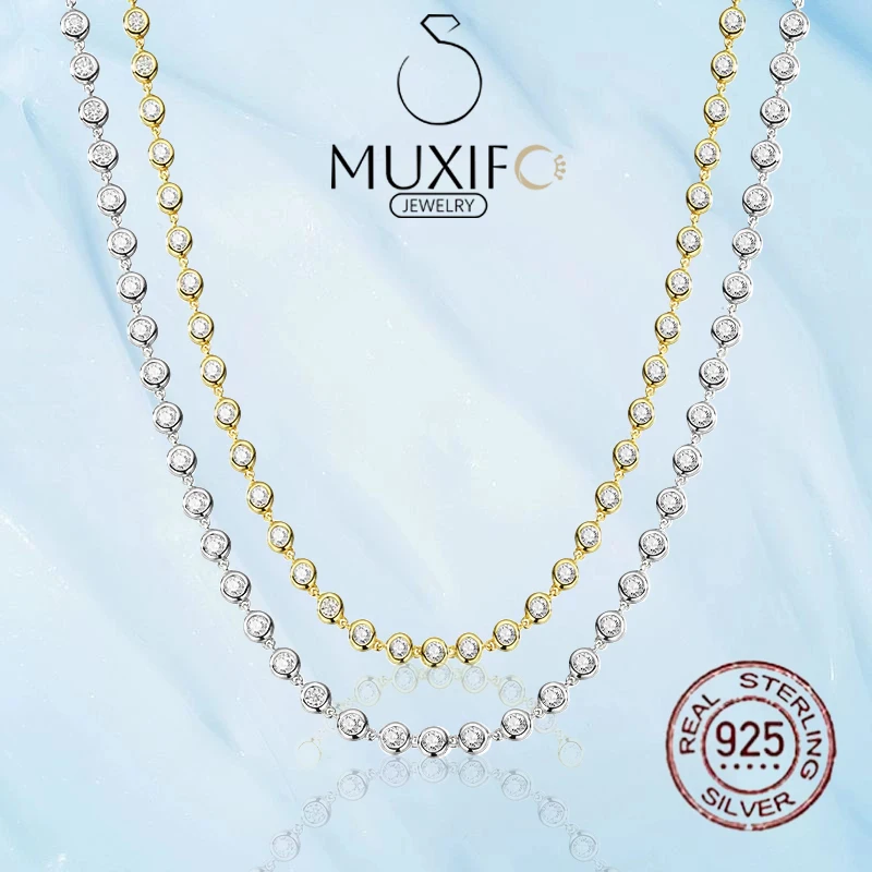 MUXIFC Round Brilliant Moissanite O-chain Moissanite Necklaces 925 Sterling Silver 18K Platinum Plated Fine Jewelry Gift
MUXIFC Round Brilliant Moissanite O-chain Moissanite Necklaces 925 Sterling Silver 18K Platinum Plated Fine Jewelry Gift
