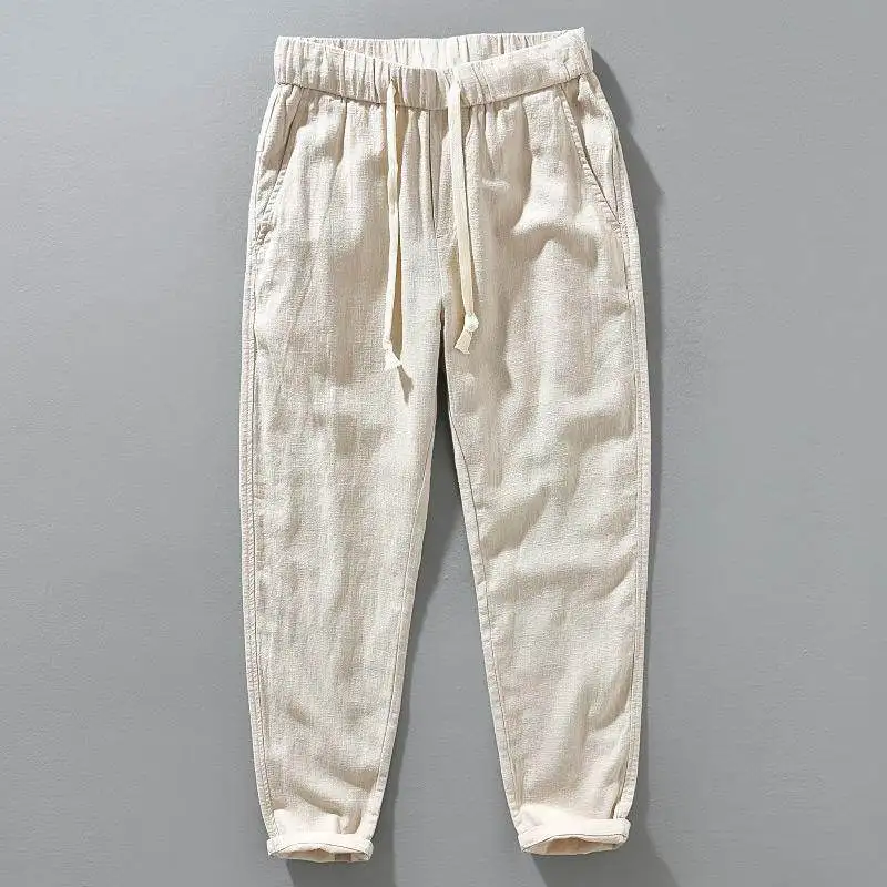 Men's Straight Leg Linen Cotton Casual Pants Breathable Vintage Japanese Style Nine-Foot Pure Color Cotton Linen Versatile
Men's Straight Leg Linen Cotton Casual Pants Breathable Vintage Japanese Style Nine-Foot Pure Color Cotton Linen Versatile