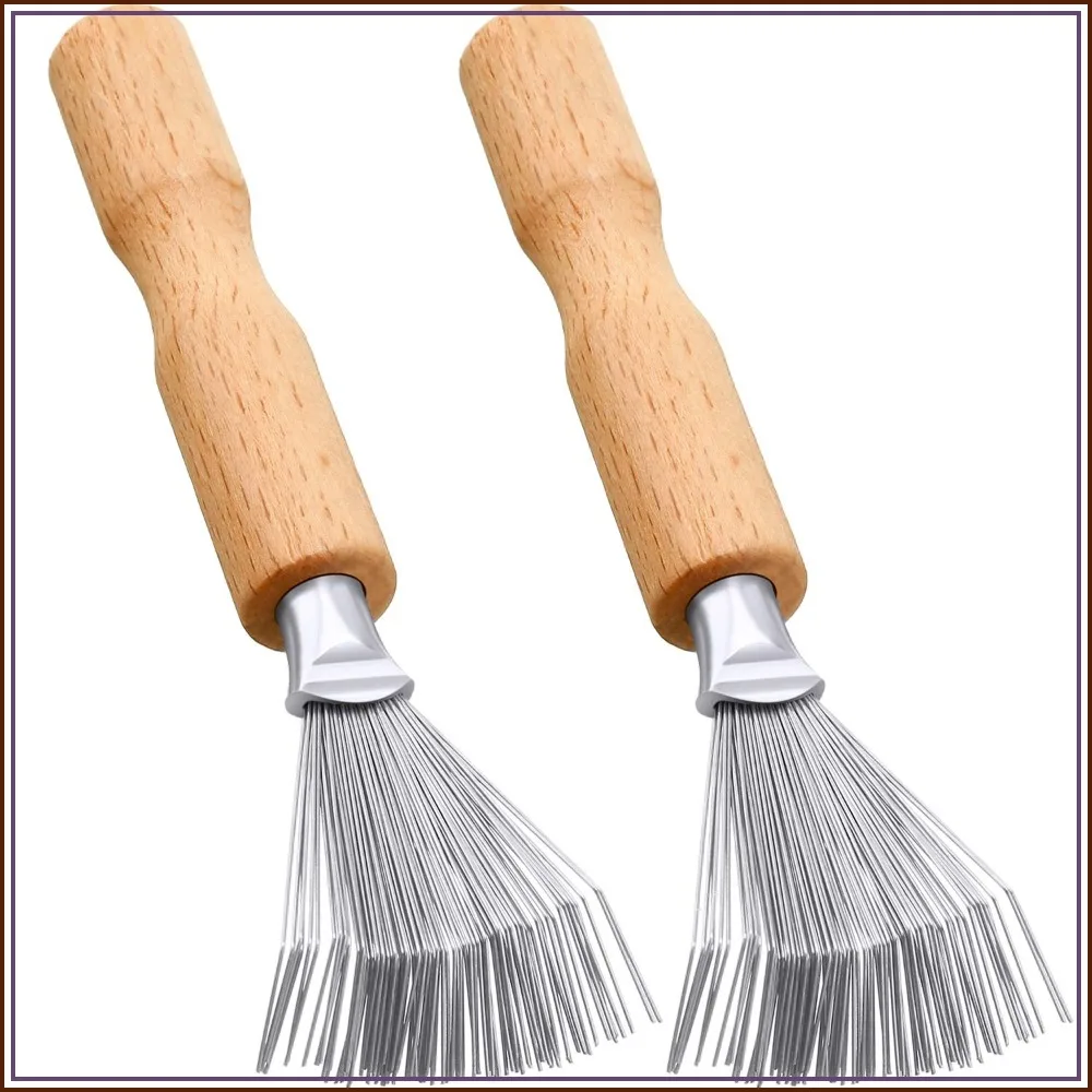 Boao Hair Brush Cleaner, 2 Pieces Mini Hair Dirt Remover Brush with Metal Wire Rake, Wooden Handle for Home and Salon Use
Boao Hair Brush Cleaner, 2 Pieces Mini Hair Dirt Remover Brush with Metal Wire Rake, Wooden Handle for Home and Salon Use