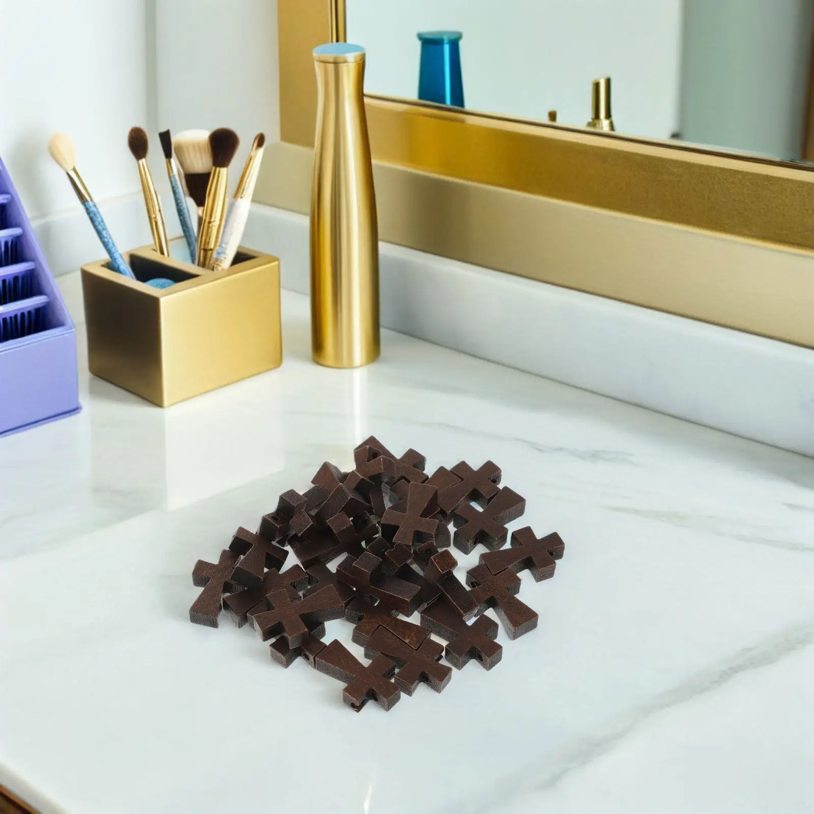 100Pcs Wooden Mini Cross Pendants Handcrafted Smooth Finish Small Wood Crosses for Jewelry Making Bracelet Keychain Religious
100Pcs Wooden Mini Cross Pendants Handcrafted Smooth Finish Small Wood Crosses for Jewelry Making Bracelet Keychain Religious