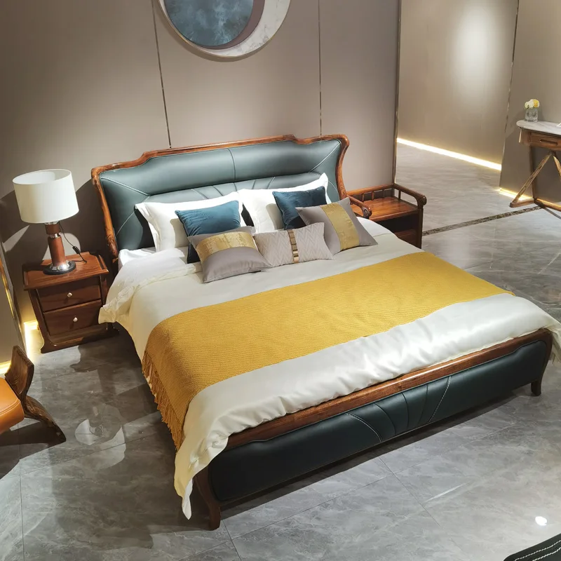Leather Simple Bed Nordic Design Luxury Double Bedroom Unique Bed Frame Princess Sleeping Letto Matrimoniale Trendy Furniture
Leather Simple Bed Nordic Design Luxury Double Bedroom Unique Bed Frame Princess Sleeping Letto Matrimoniale Trendy Furniture