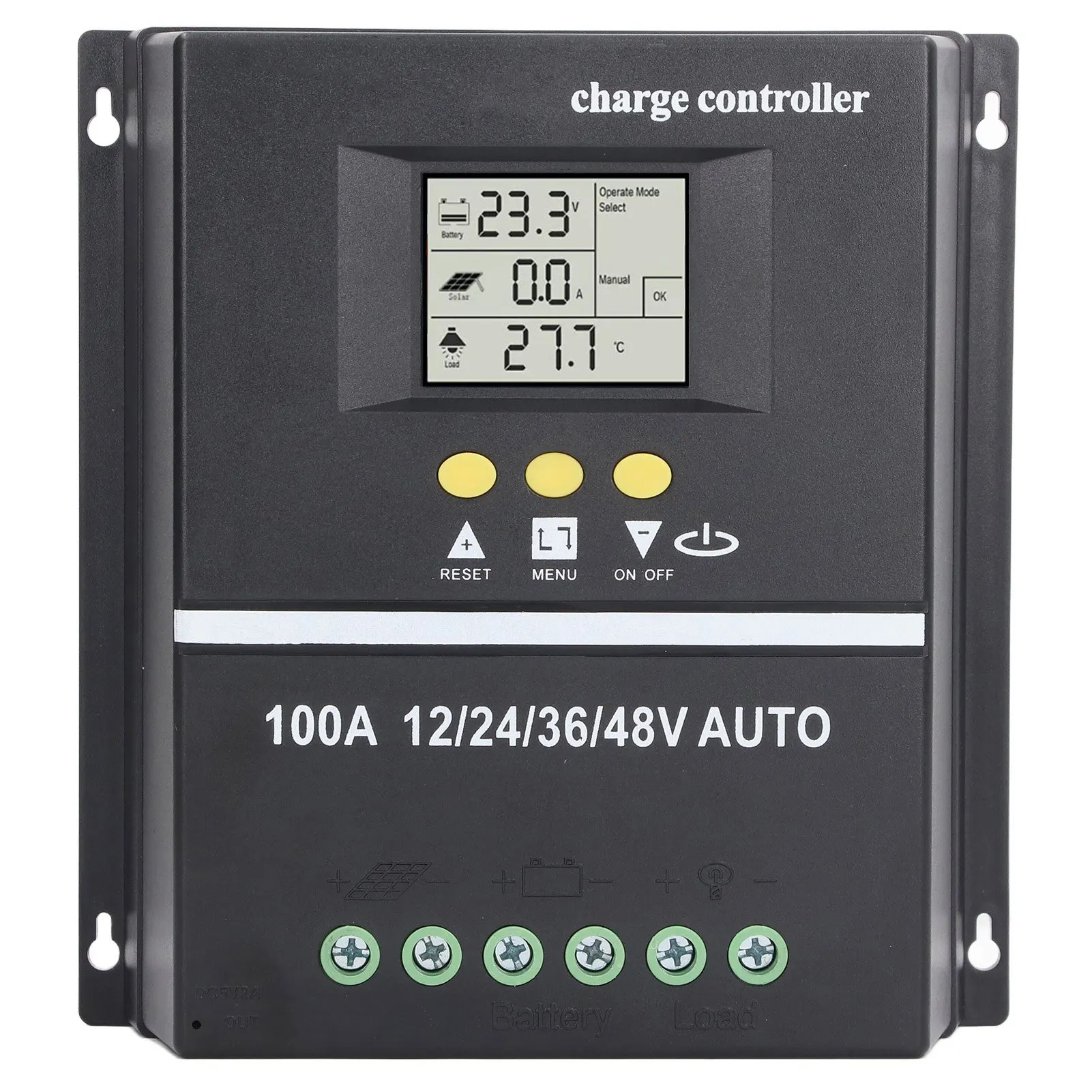 MPPT Solar Charge Controller Dual USB Port Backlit LCD Display Solar Panel Regulator 12V 24V 36V 48V Adaptive
MPPT Solar Charge Controller Dual USB Port Backlit LCD Display Solar Panel Regulator 12V 24V 36V 48V Adaptive