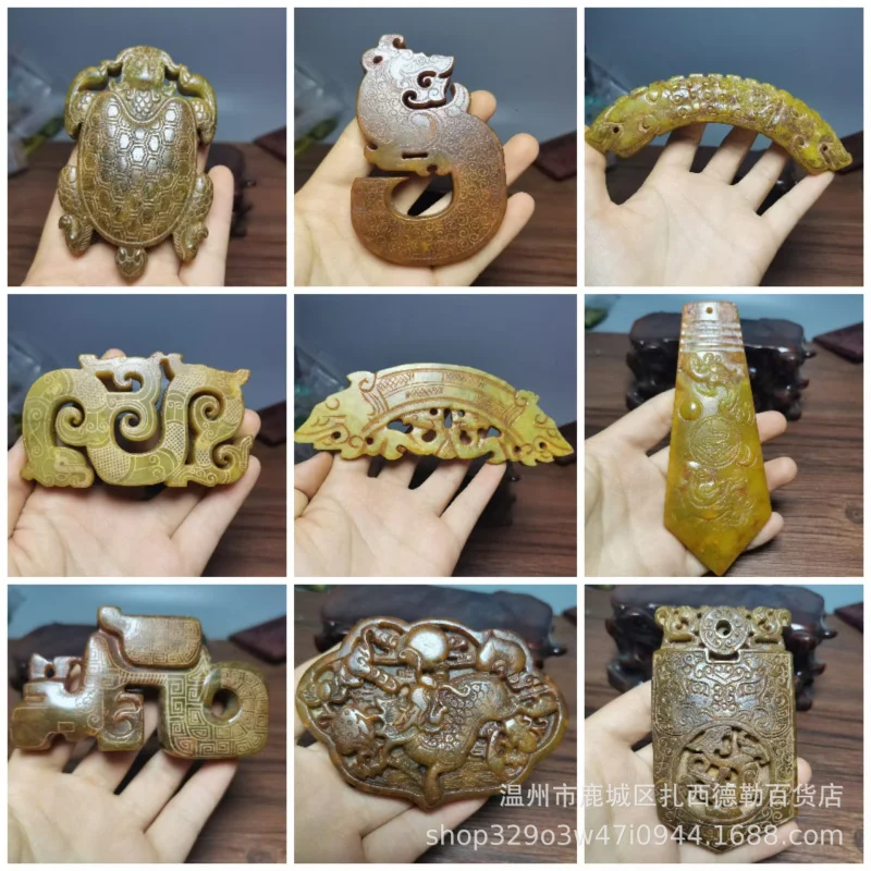 Antique Miscellaneous Old Xiu Stone Stone Bi Handheld Pendant Dragon Brand Stone Huang Hanging Piece Street Stall Wholesale
Antique Miscellaneous Old Xiu Stone Stone Bi Handheld Pendant Dragon Brand Stone Huang Hanging Piece Street Stall Wholesale