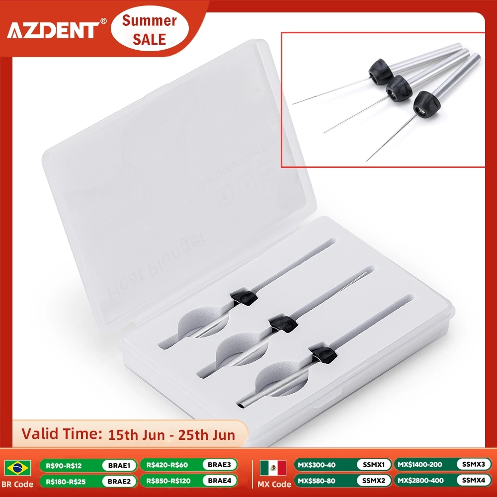 AZDENT 3PCS/Set Dental Gutta Percha Filling Injection Needle Tip Size S F FM for Endodontic Root Obturation Endo Dentistry Tools
AZDENT 3PCS/Set Dental Gutta Percha Filling Injection Needle Tip Size S F FM for Endodontic Root Obturation Endo Dentistry Tools