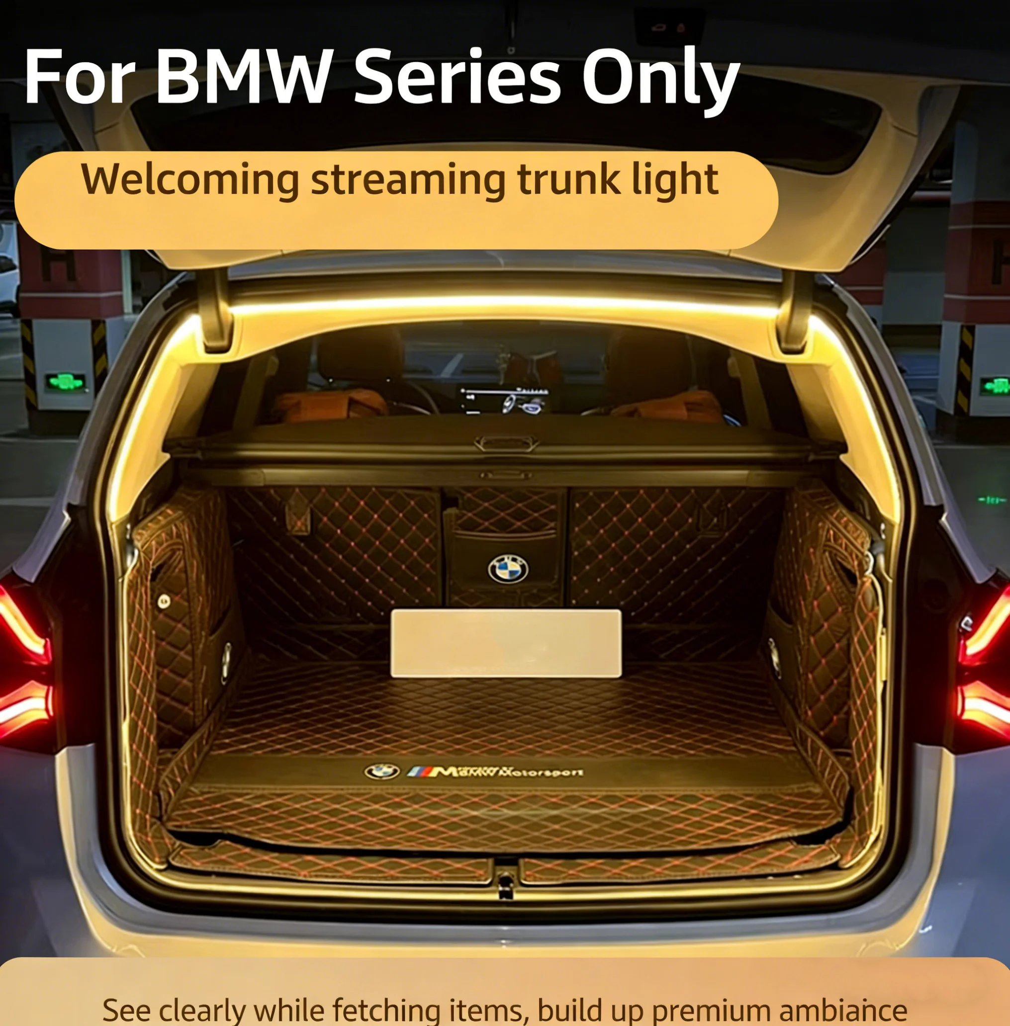 For BMW X1 X2 X3 X4 X5 X6 X7 iX1 iX3 X5M Rear Trunk LED Light Bar White Warm White Car Trunk Modified Atmosphere Lamp
For BMW X1 X2 X3 X4 X5 X6 X7 iX1 iX3 X5M Rear Trunk LED Light Bar White Warm White Car Trunk Modified Atmosphere Lamp