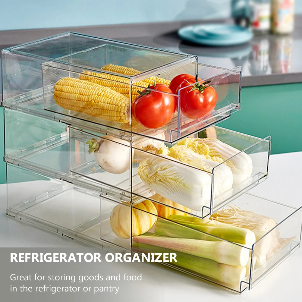 Plastic Storage Boxes Fridge Refrigerator Vegetable Drawer Containers Food Bin ganizer Pantry Shelves Clear Design
Plastic Storage Boxes Fridge Refrigerator Vegetable Drawer Containers Food Bin ganizer Pantry Shelves Clear Design