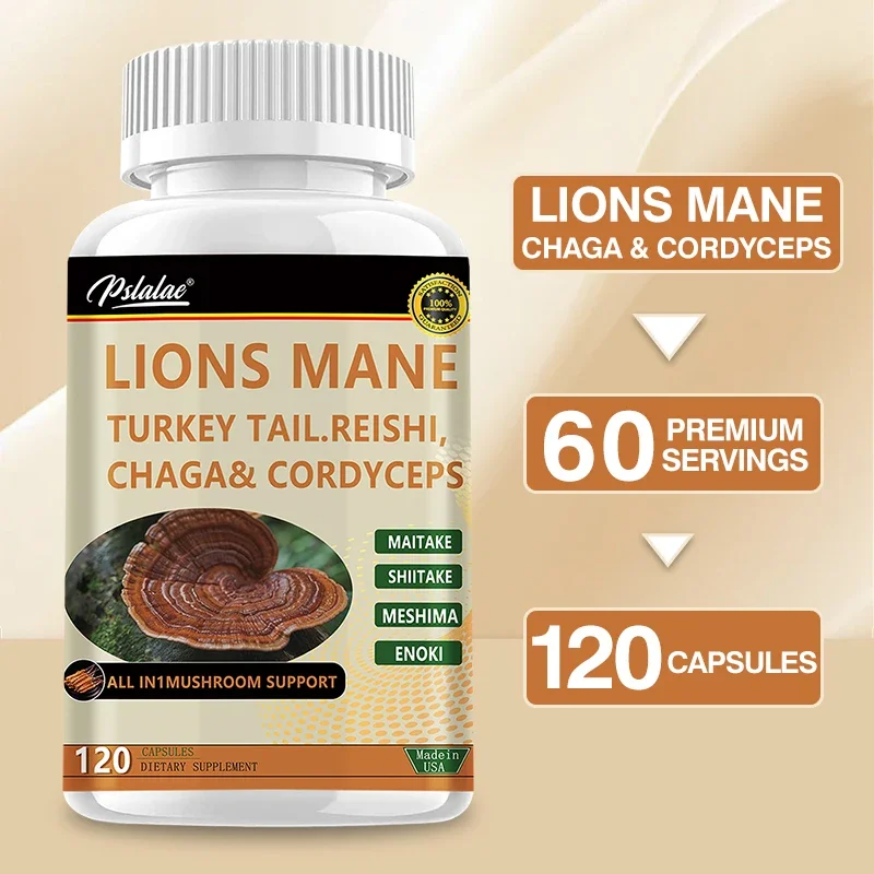 Lion's Mane Supplement - Brain Supplement for Memory and Concentration Enhancement, Cognitive and Immune Support
Lion's Mane Supplement - Brain Supplement for Memory and Concentration Enhancement, Cognitive and Immune Support