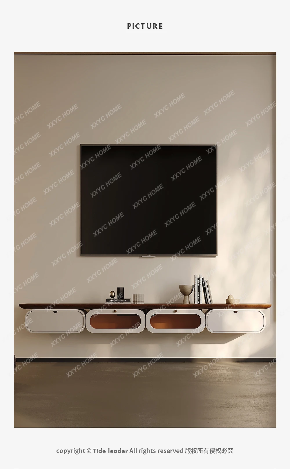 LXLiving room new suspended TV cabinet light luxury high sense hanging integrated wall TV cabinet
LXLiving room new suspended TV cabinet light luxury high sense hanging integrated wall TV cabinet