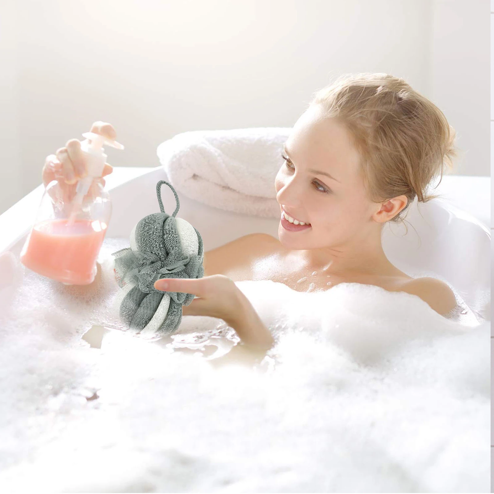 2pcs Bathing Balls Scrubber Shower Flowers Eco Friendly Soft Bath Flower with Hanging Rope for Home Travel Use Relaxing Space
2pcs Bathing Balls Scrubber Shower Flowers Eco Friendly Soft Bath Flower with Hanging Rope for Home Travel Use Relaxing Space